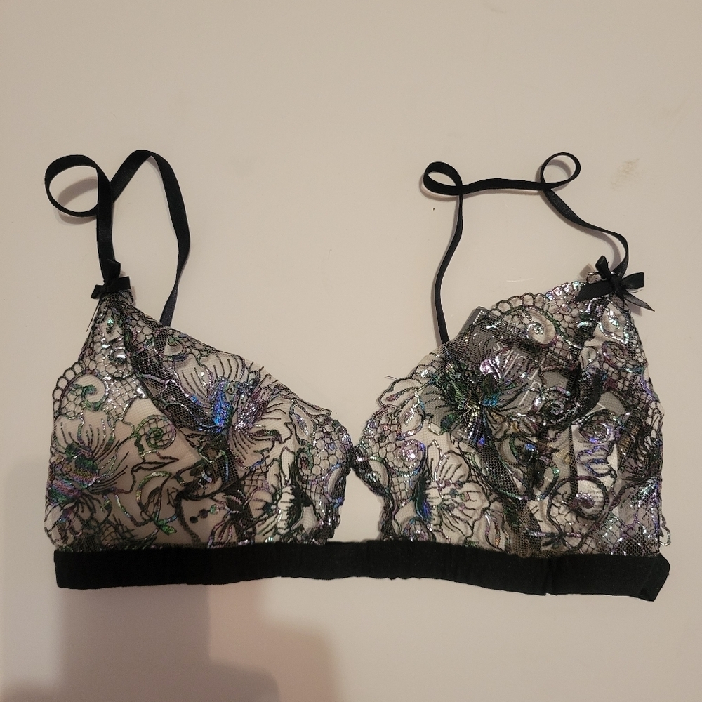 Hanky Panky Sexy‎ Coquette After Midnight Bralette NWT Sz S Fairycore Witchycore